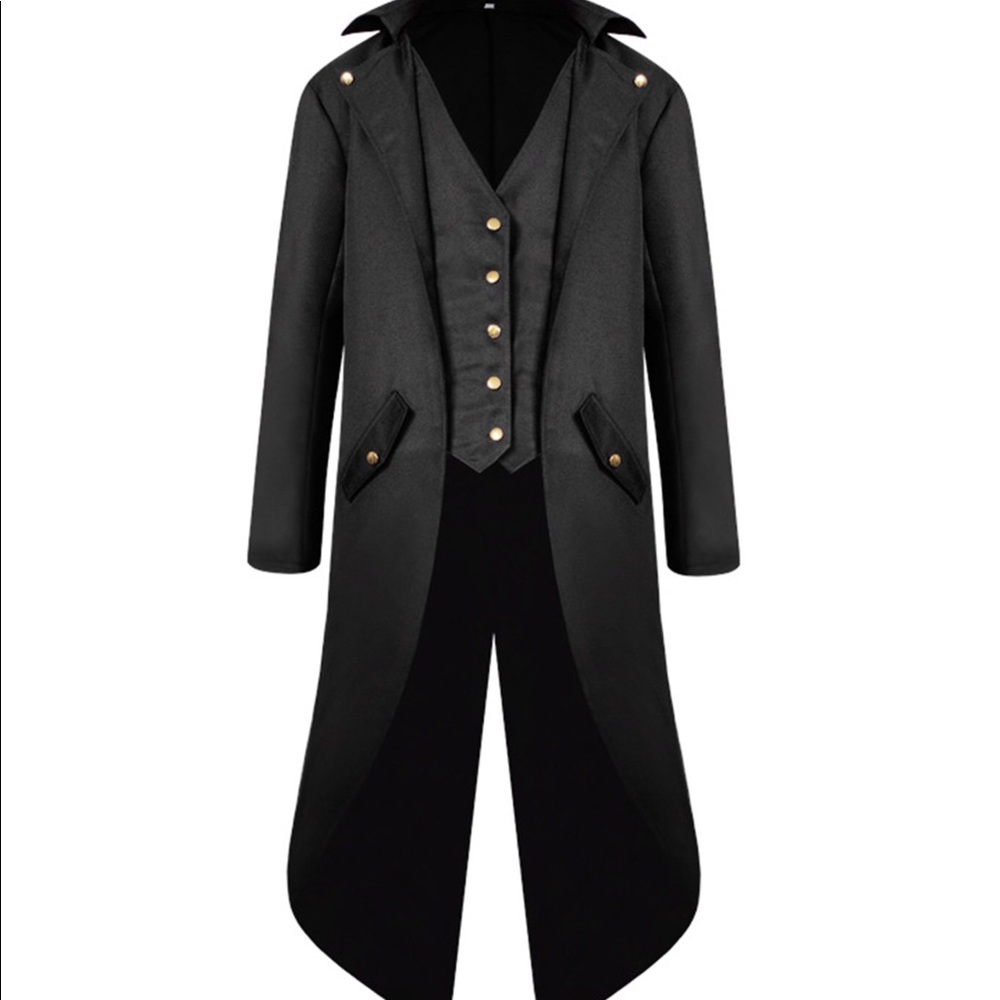 Gothic tailcoat steampunk costume coat